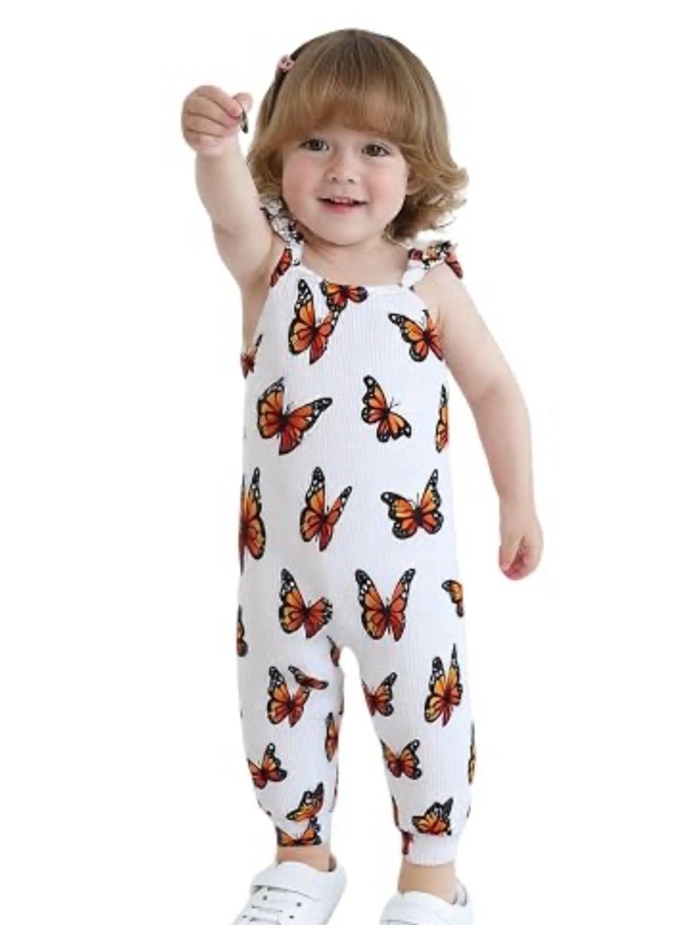 SUNNY PIGGY Baby Girl Clothes, Sleeveless Jumpsuit, One-Piece Romper size 0-3M